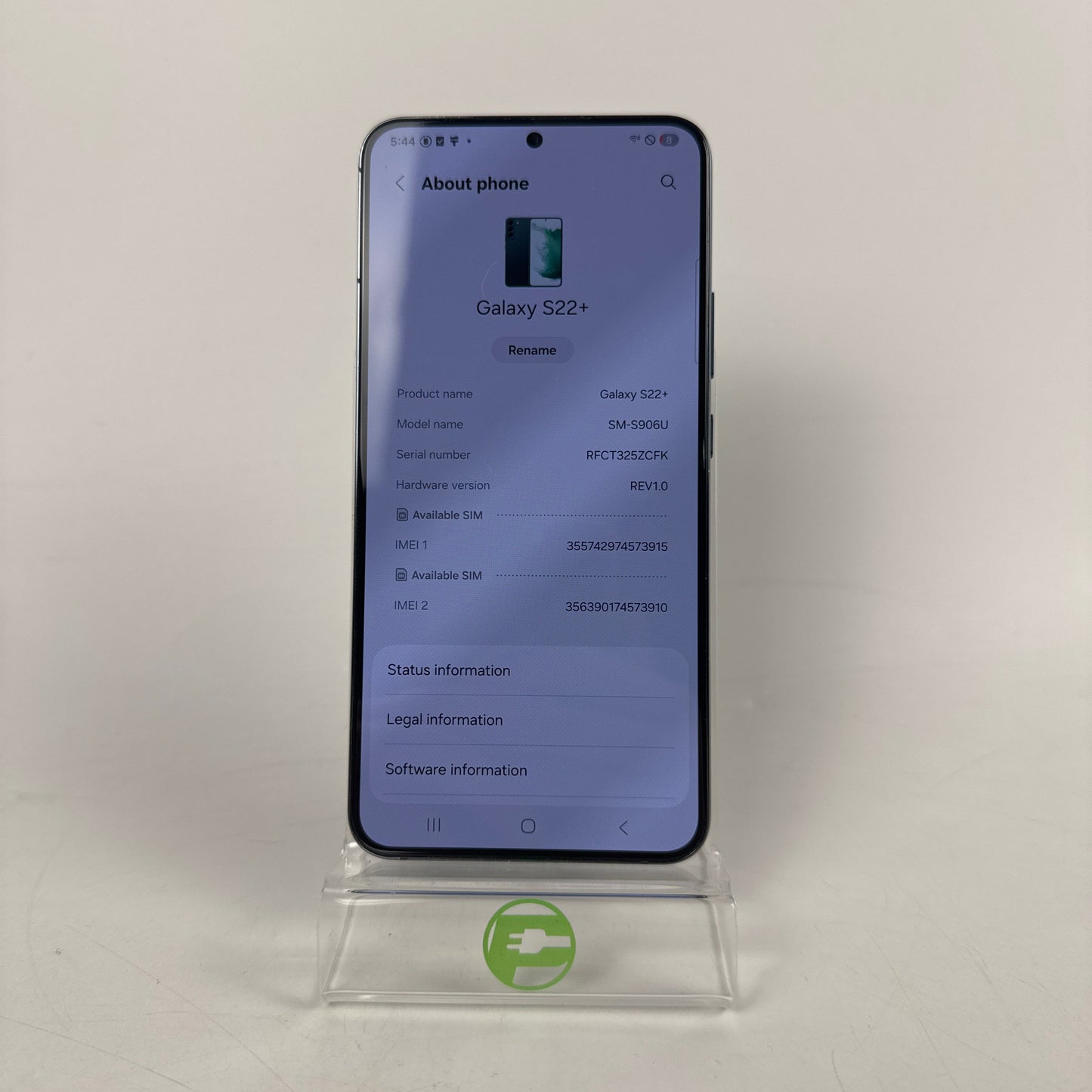 AT&T Samsung Galaxy S22 Plus 8GB RAM 256GB SM-S906U Blue