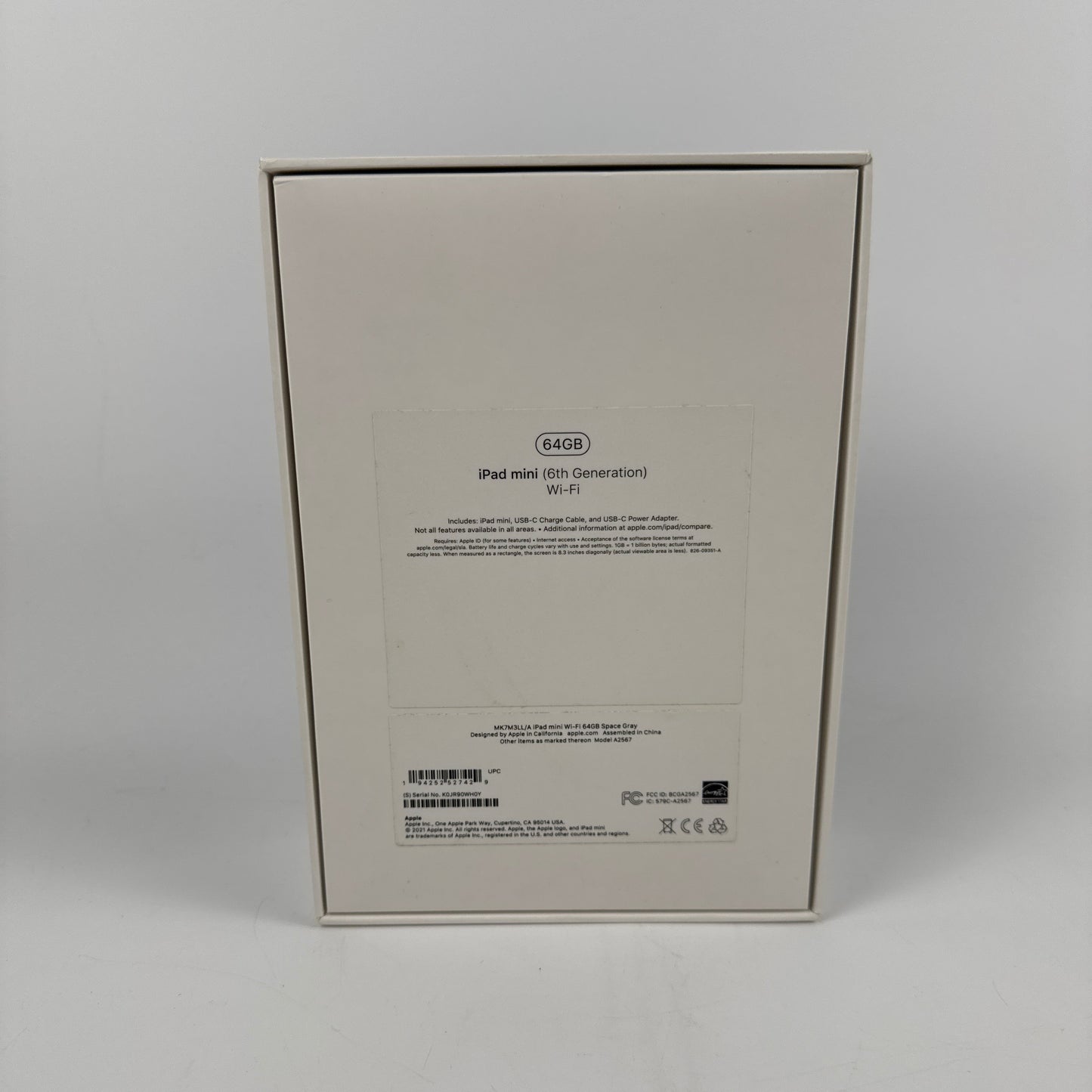 WiFi Only Apple iPad Mini 6th Gen 64GB Space gray MK7M3LL/A