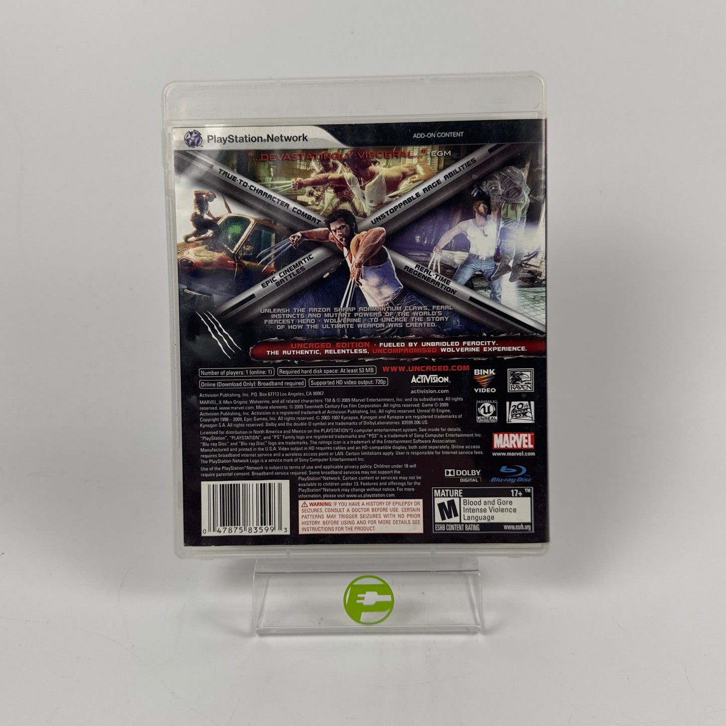 X-Men Origins: Wolverine (Sony PlayStation 3 PS3, 2009)