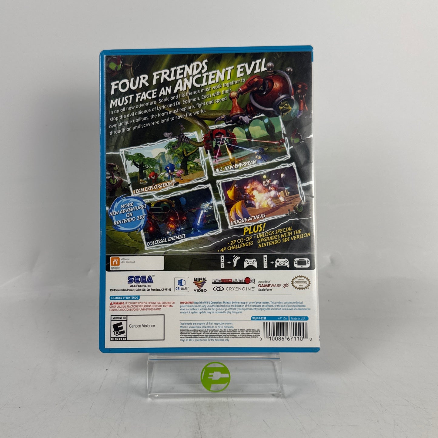 Sonic Boom: Rise of Lyric (Nintendo Wii U, 2014)