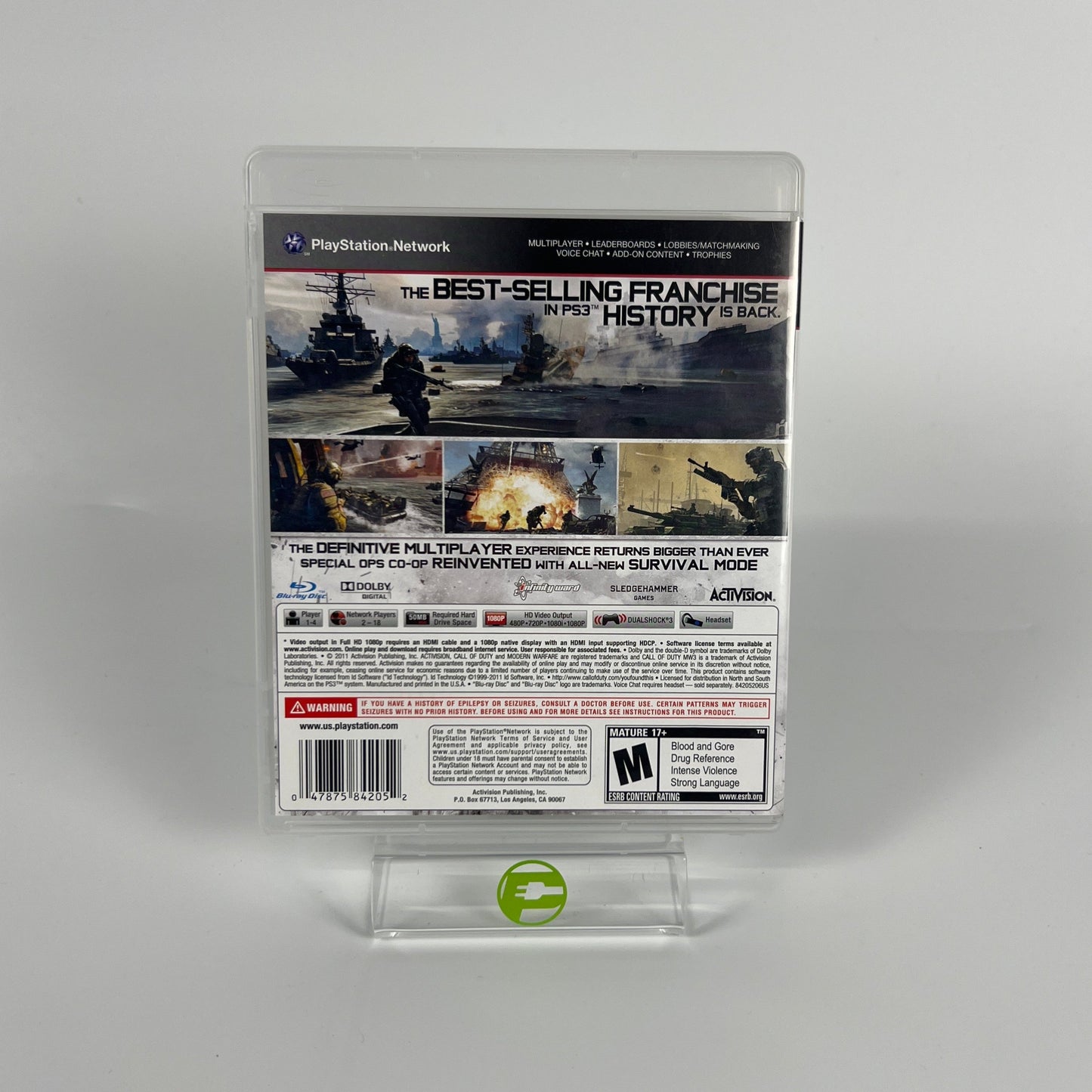 Call of Duty Modern Warfare 3 (Sony PlayStation 3 PS3, 2011)