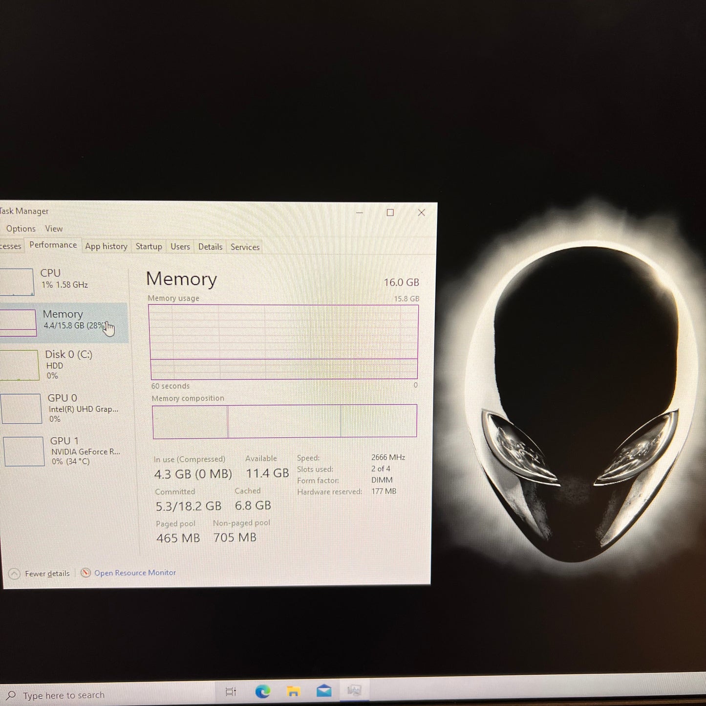 Alienware R8 7GTN753 i5-9400F 2.90GHz 16GB RAM 1TB HDD GeForce RTX 2060