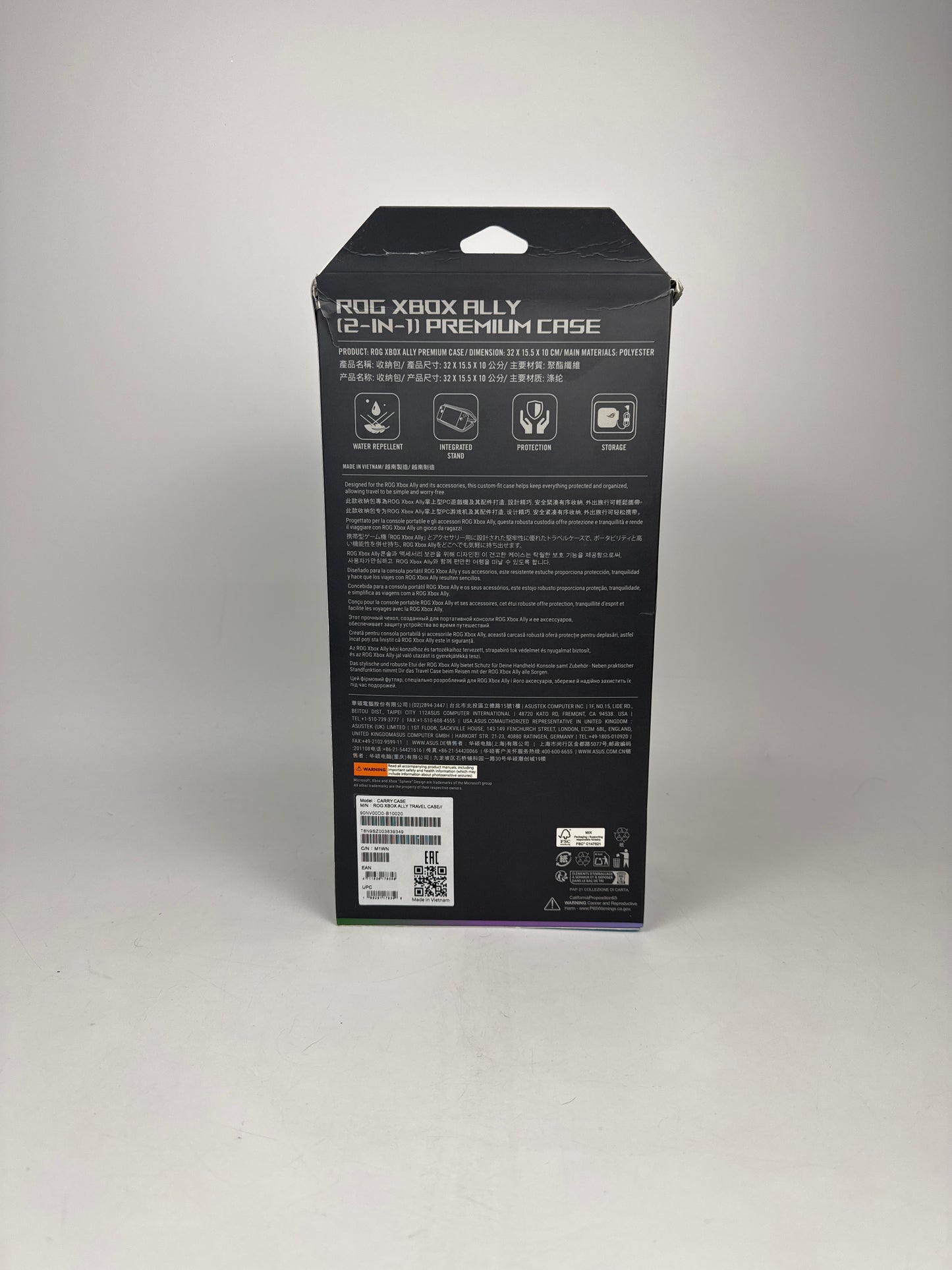 New Asus ROG XBOX ALLY TRAVEL CASE Black Travel Case ROG XBOX ALLY