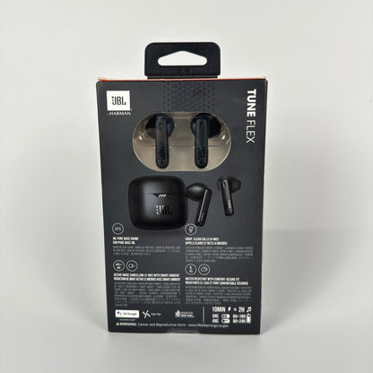 New JBL Tune Flex Active Noise Cancellation Headphones Black JBLTFLEXBLKAM