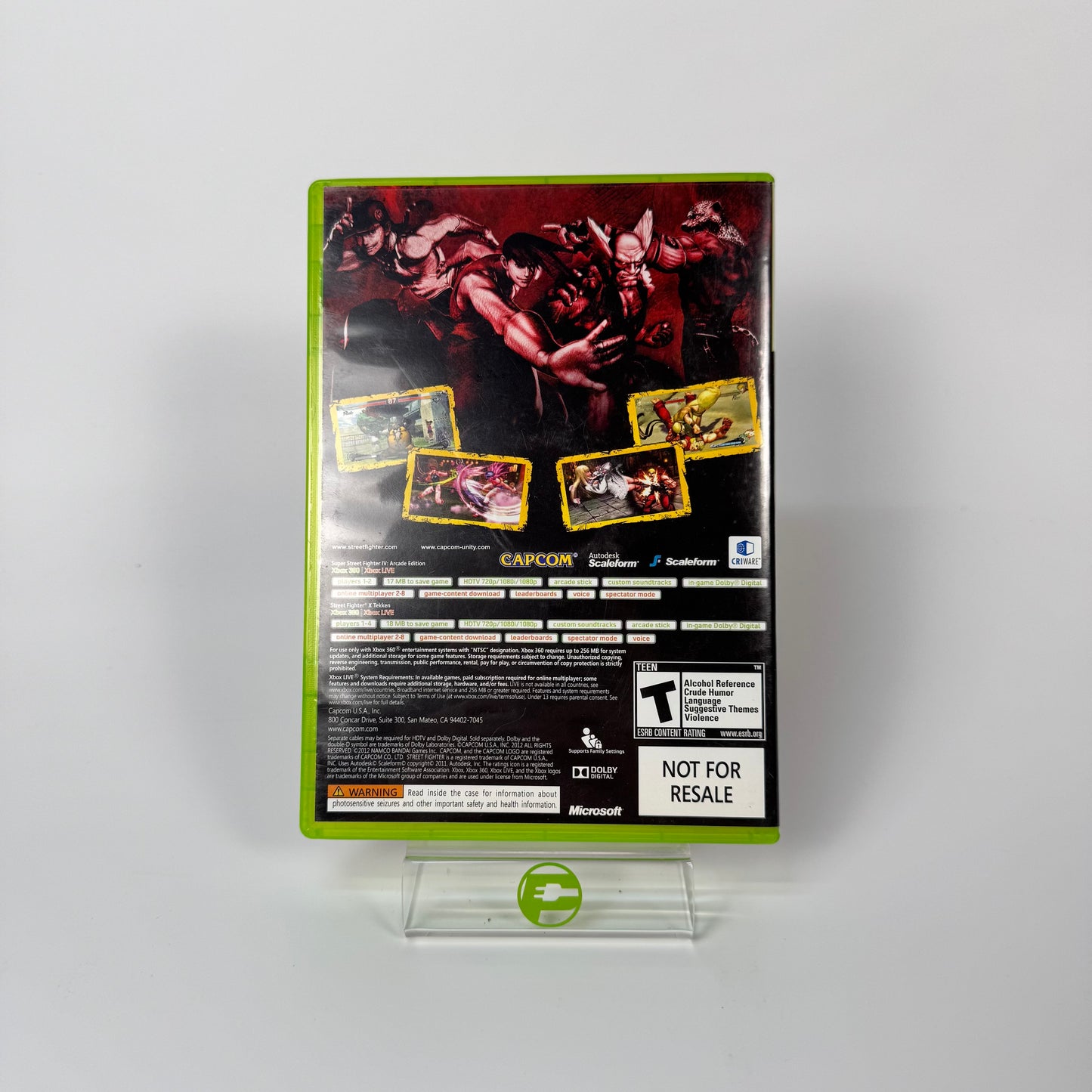 Street Fighter x Tekken / Super Street Fighter IV (Microsoft Xbox 360, 2012)