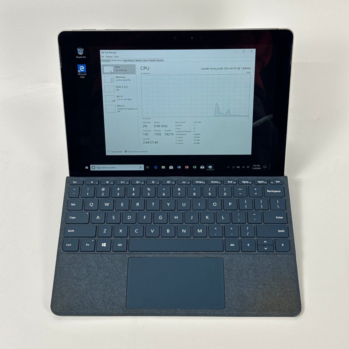 Microsoft Surface Go 1824 10" Pentium 4415Y 1.6GHz 4GB RAM 64GB HDD