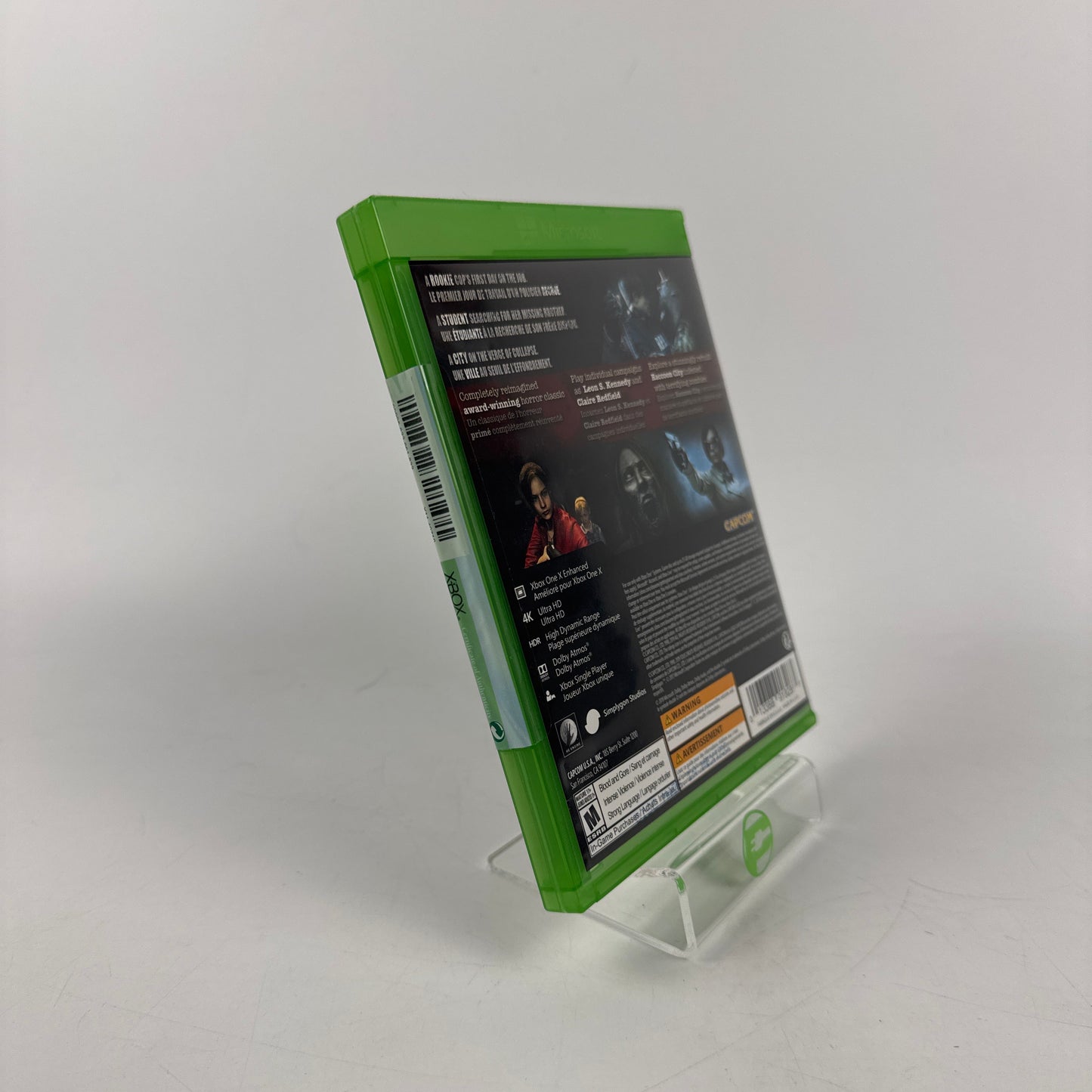 New Resident Evil 2 (Microsoft Xbox One, 2019)