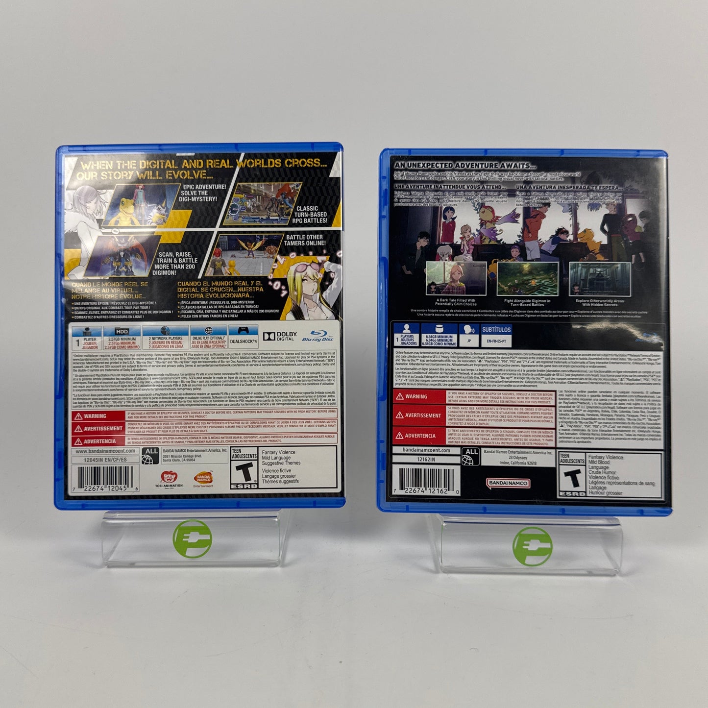 Lot of 2 Sony PlayStation 4 PS4 Games Digimon Bundle