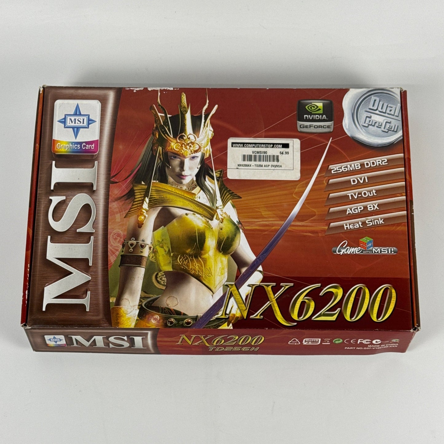 MSI NX6200 256MB Graphics Card NX6200AX-TD512