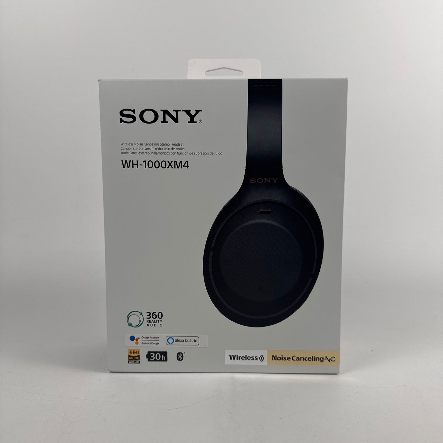 Sony WH-1000XM4 Wireless On-Ear Bluetooth Headphones Black WH-1000XM4
