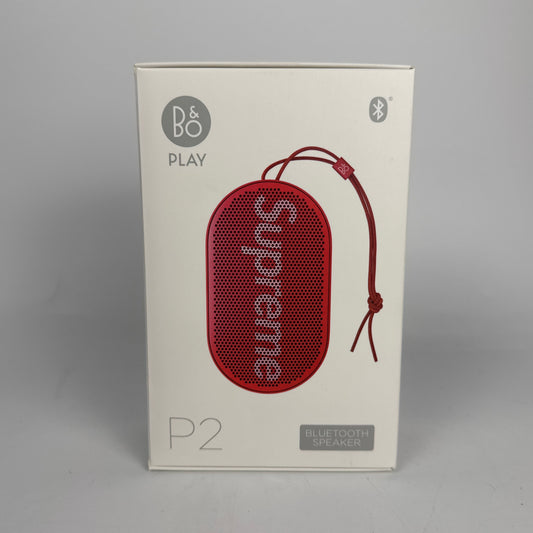 New Bang & Olufsen Beoplay P2 Bluetooth Speaker Red 1140124