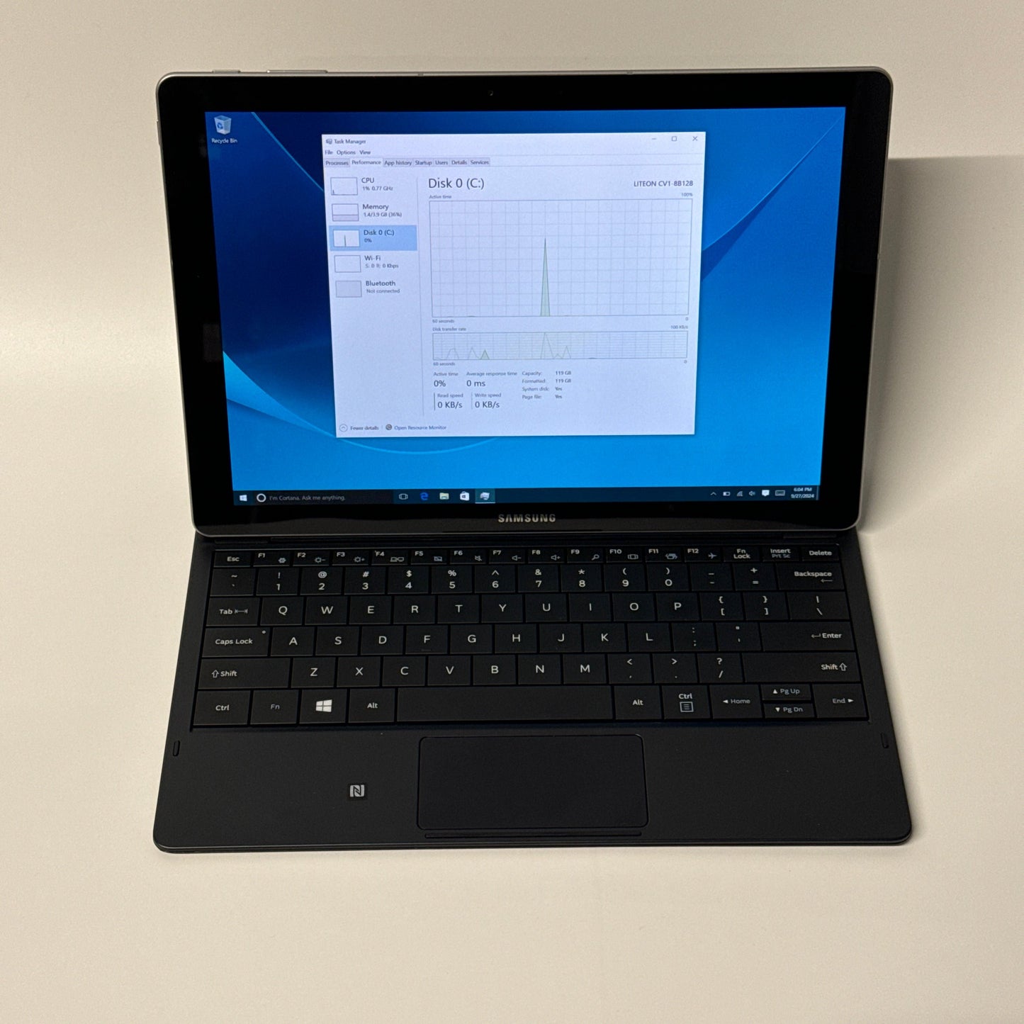 Samsung Galaxy TabPro S SM-W700 12" M3-6Y30 1.5GHz 4GB RAM 128GB HDD