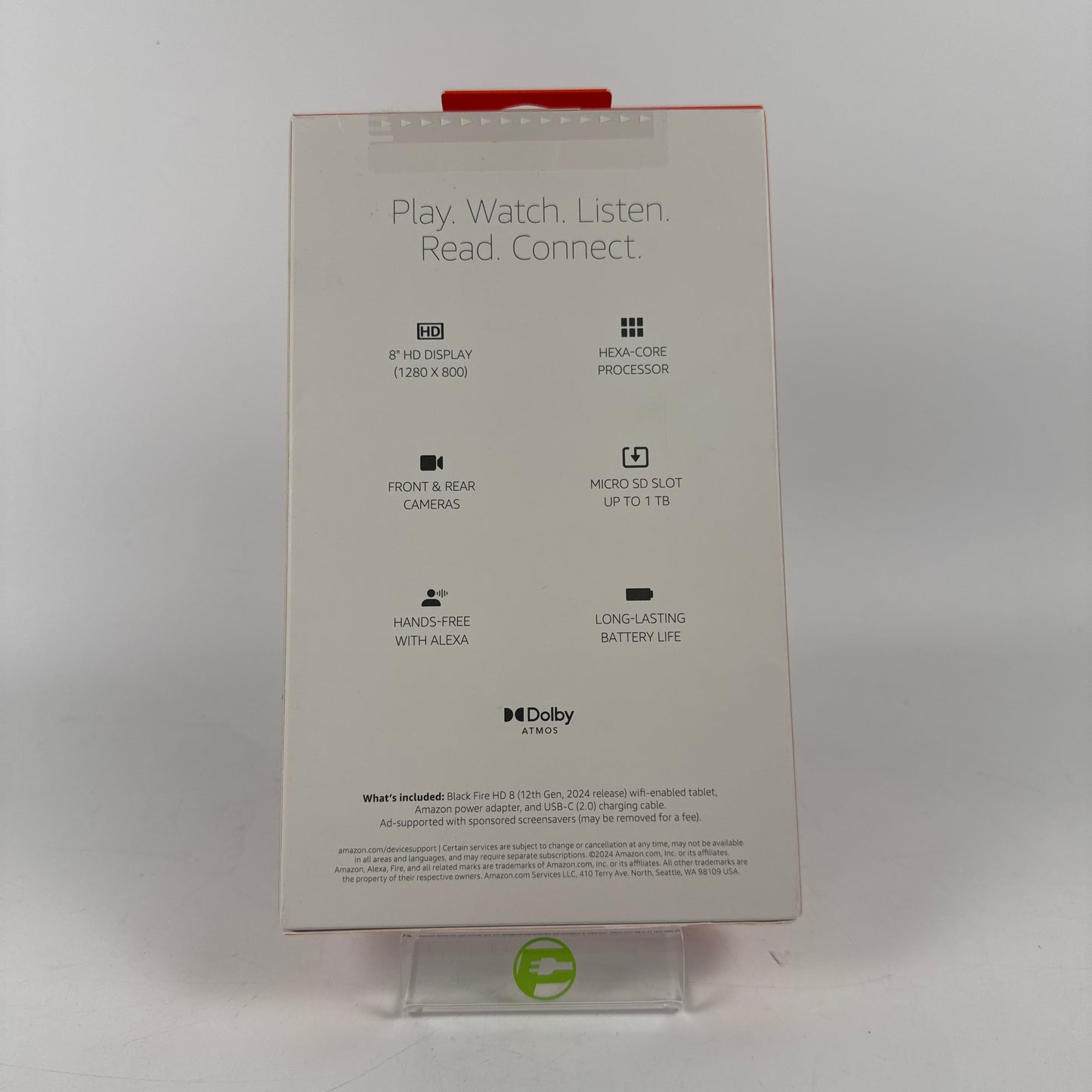 New WiFi Only Amazon Kindle Fire HD 8 8th Gen 32GB Black