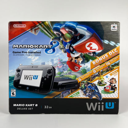 Nintendo Wii U Mario Kart 8 Deluxe Set Video Game Console WUP-010 Black