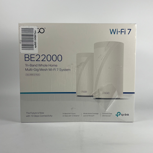 New TP-Link Deco BE22000 2-Pack Tri-Band BE22000 Mesh WiFi Router